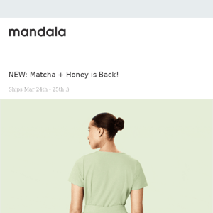 NEW: Matcha + Honey is Back!