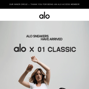 The alo sneaker DROPS NOW