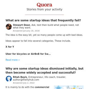 More related to "What are some of the stupidest startup ideas that people actually believed would have...?"