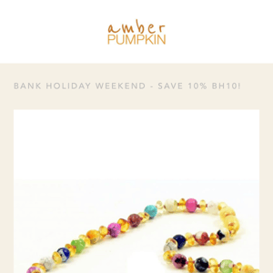 Bank Holiday savings from Amber Pumpkin