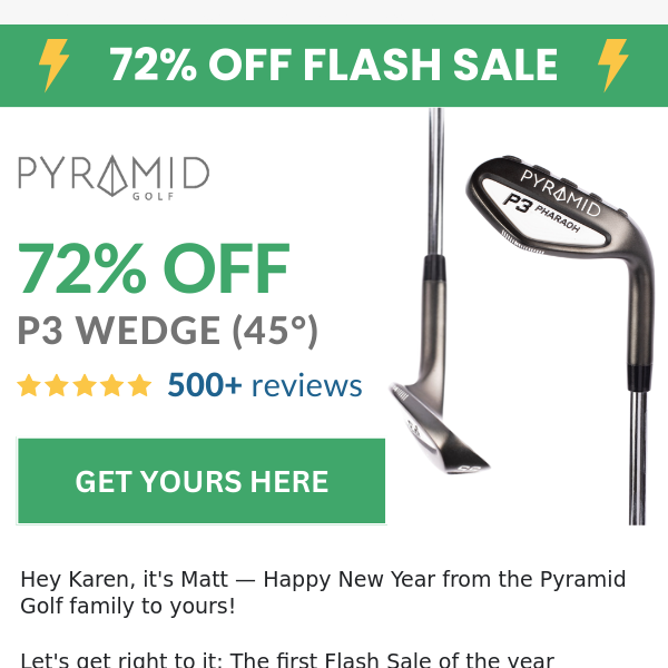 Score 72% off "Ultimate Utility Wedge" ⛳