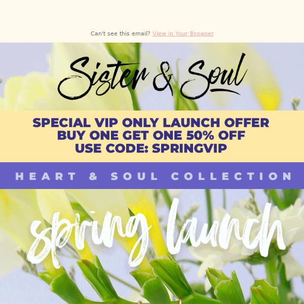 NEW SPRING collection is here! 🌼 VIP Offer Inside!