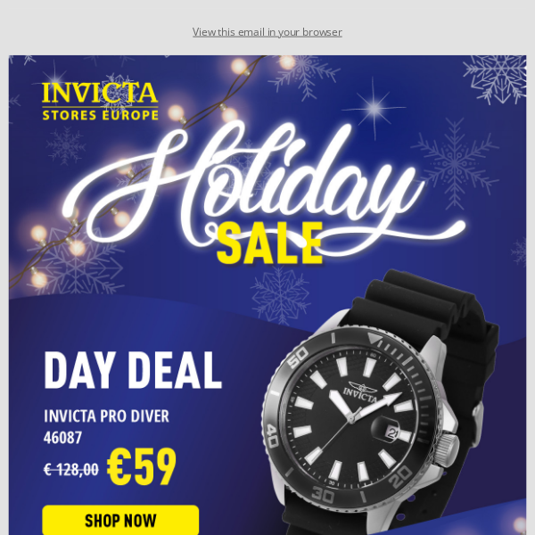 Unwrap Today s X Mas Sale Day Deal A New Invicta Watch Just for