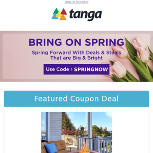 Use This Coupon To Kick-Off Spring