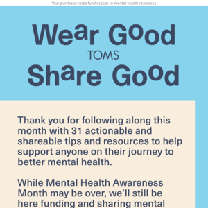 Find & share mental health resources all year long!