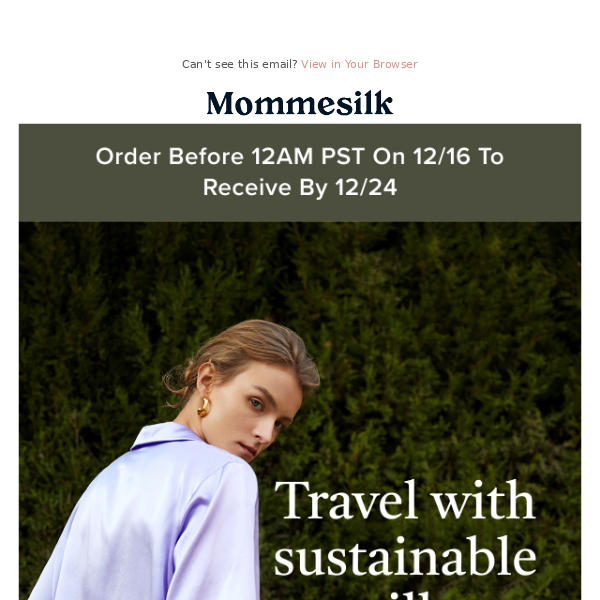 Travel with sustainable silk
