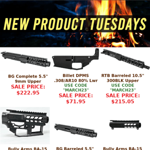 NEW PRODUCT TUESDAYS - 10% OFF STOREWIDE