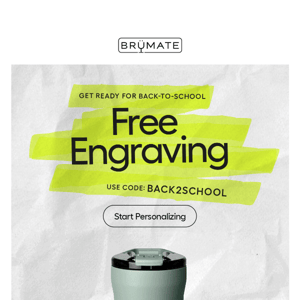 Today Only: Engraving On Us!