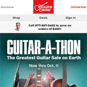 Treat yourself to Guitar-A-Thon deals