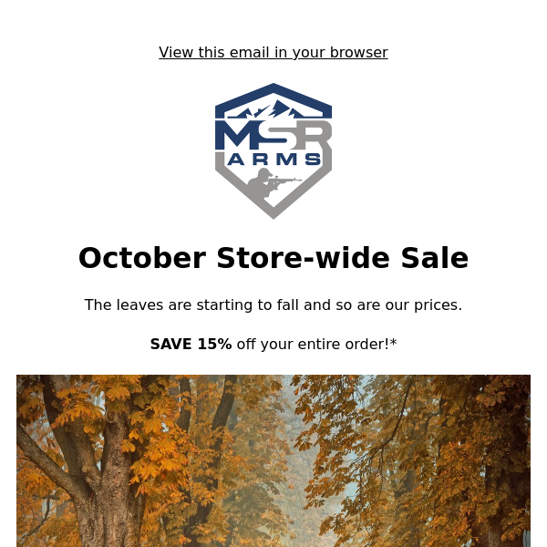 October Store-wide Sale 🎃