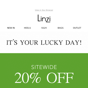 20% OFF SITEWIDE 🍀