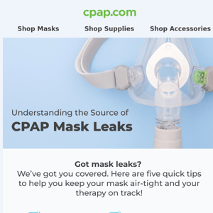 Hacks for CPAP Mask Leaks... ➡️