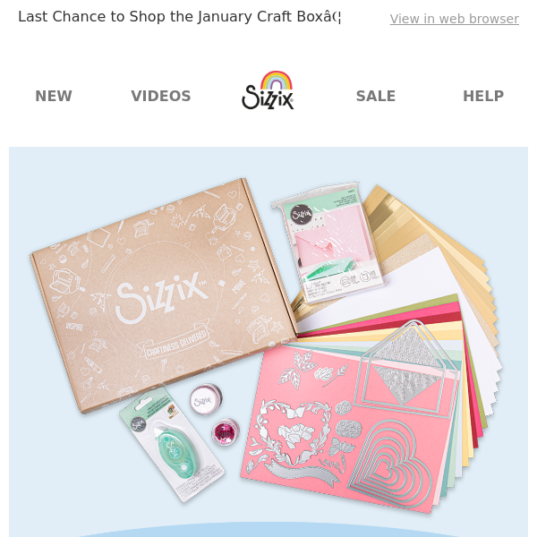 January Craft Box...ALMOST GONE!