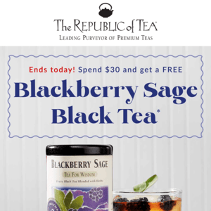Last Day for a Free Blackberry Sage!