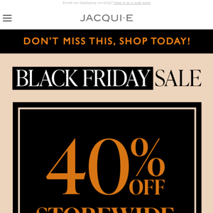 Shop ASAP! 40% Off Storewide!