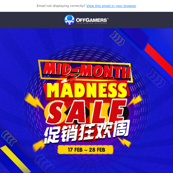 Mid-Month Madness Sale | 促销狂欢周