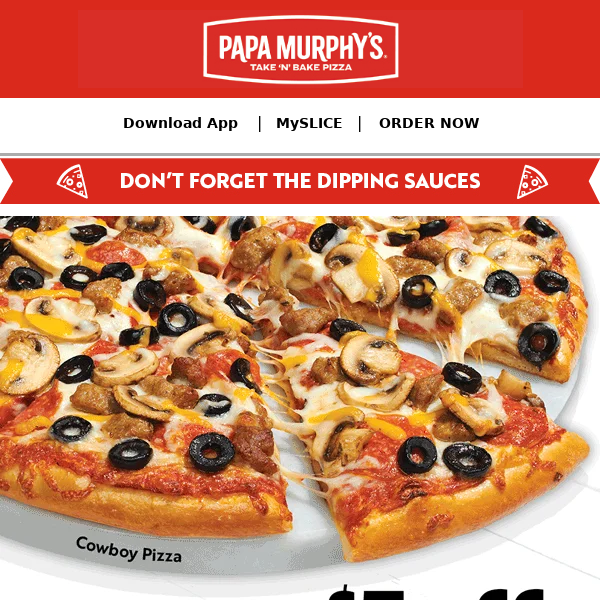 Papa Murphy- Large Cowboy Pizza