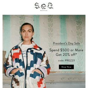 President's Day Sale Starts Now!
