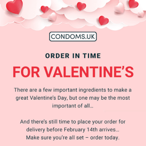 Valentine’s orders – place yours in time ❤️