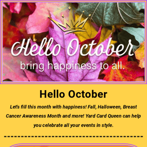 Hello October!