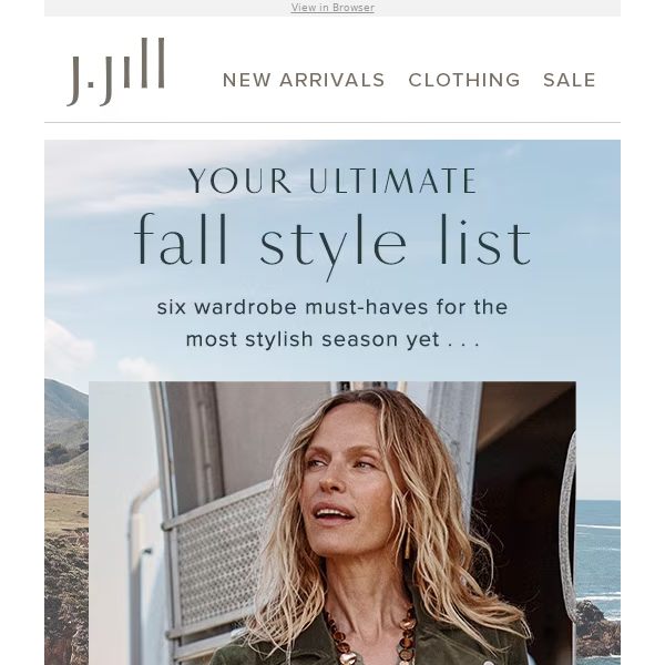 Six must-haves for fall . . .