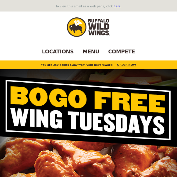 FREE Wings Every Tuesday! 🙌 - Buffalo Wild Wings