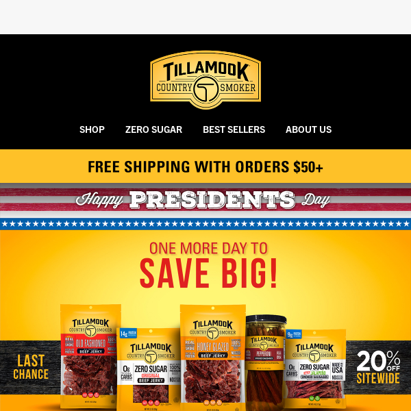 Last Chance: 20% Off President’s Day Deals!