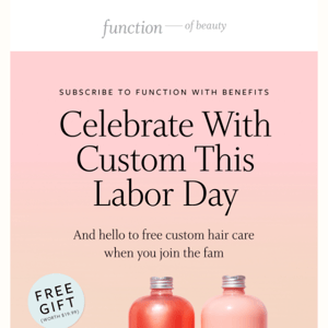 PSA: Our Labor Day Weekend promo is officially here