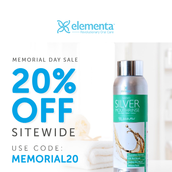 Don't miss our Memorial Day Sale!