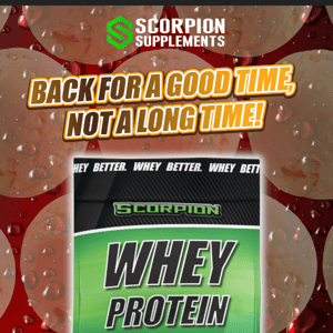 🍦 Limited Edition 🕷️ Scorpion Whey Protein Flavour