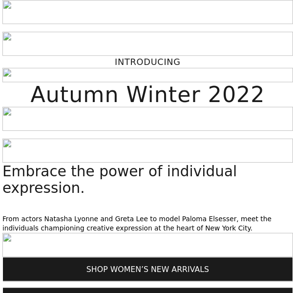 Introducing: Autumn Winter 2022