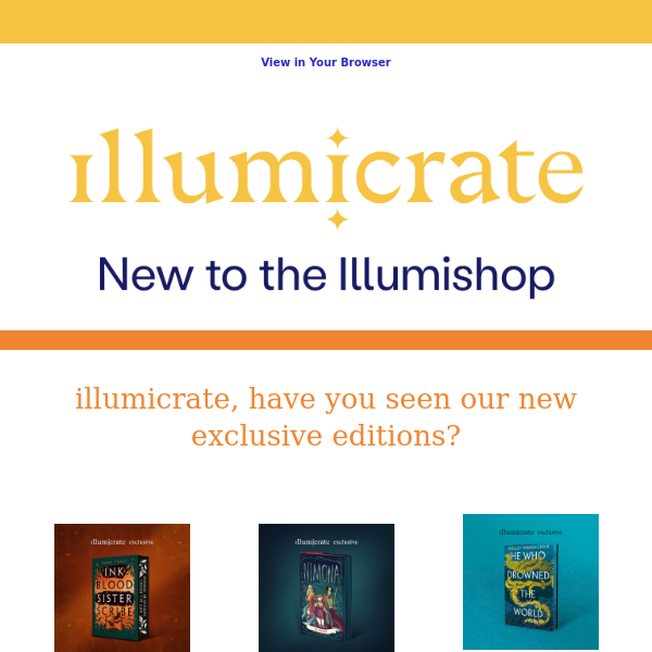 What's dropped in the Illumishop recently?