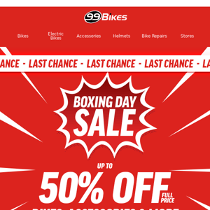 Up to 50% Off 🥊 Boxing Day Deals End Sunday