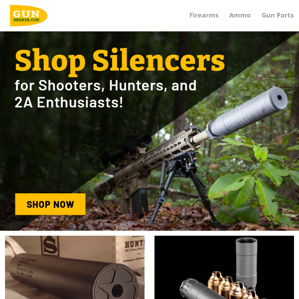 Shooters, Hunters, and 2A Enthusiasts! Shop Silencers
