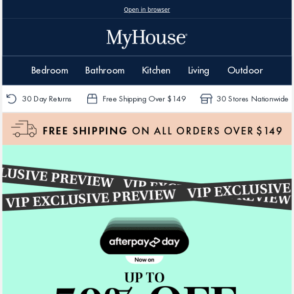 Afterpay Day Early Access 💸 EXTRA 20% OFF + Everything On Sale