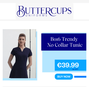 B016 Trendy No Collar Tunic ✨ - Buttercups Uniforms