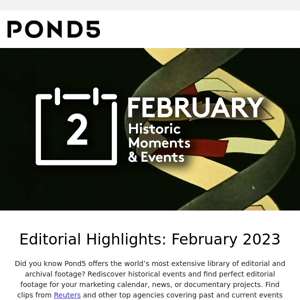 Editorial & Archival Picks: February​   🖤 🐻 ⚽ 🔬