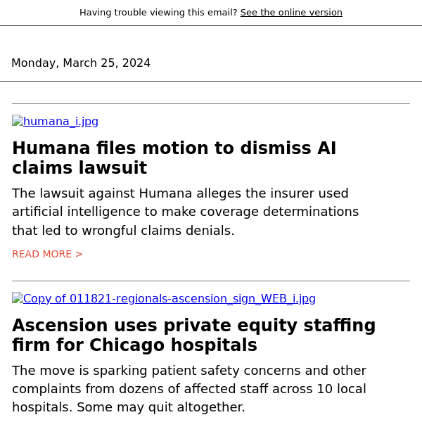 Humana files motion to dismiss AI lawsuit