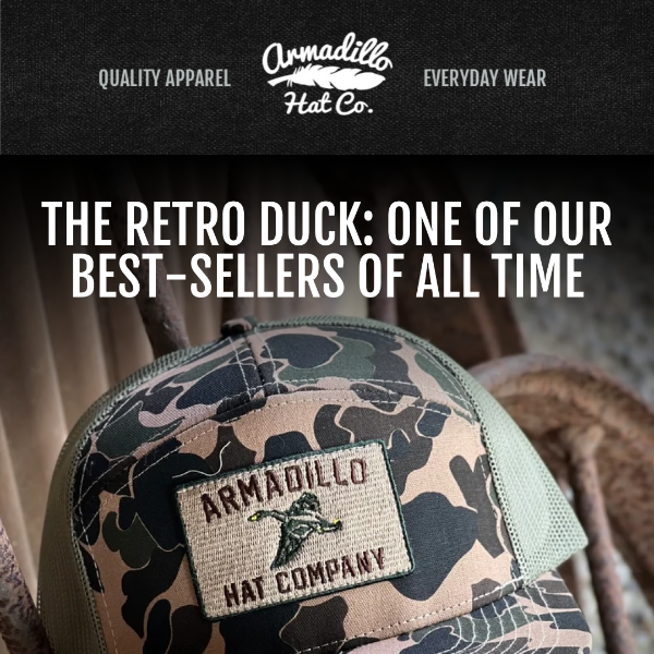 Retro Duck Hat: One of Our Top Sellers of All-Time!