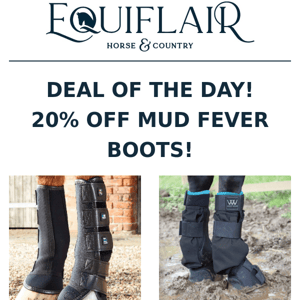 DEAL OF THE DAY! 20% OFF MUD FEVER BOOTS
