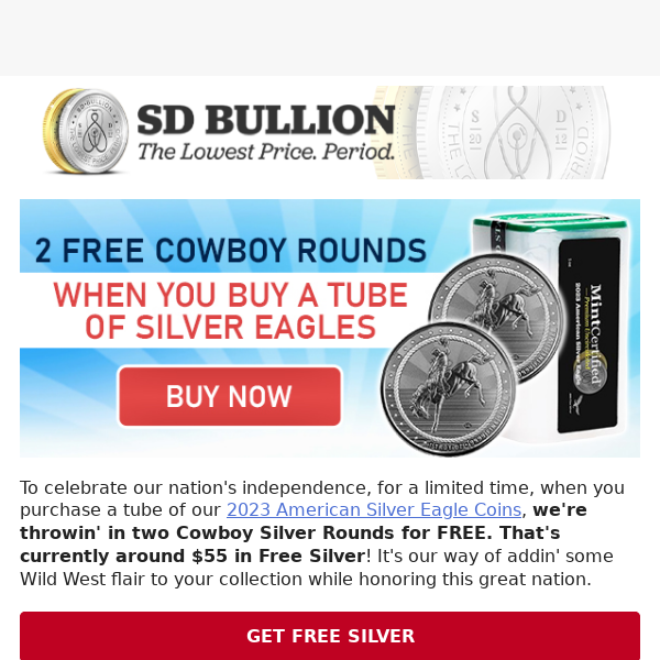 💥 July 4th: FREE SILVER Offer Inside 💥