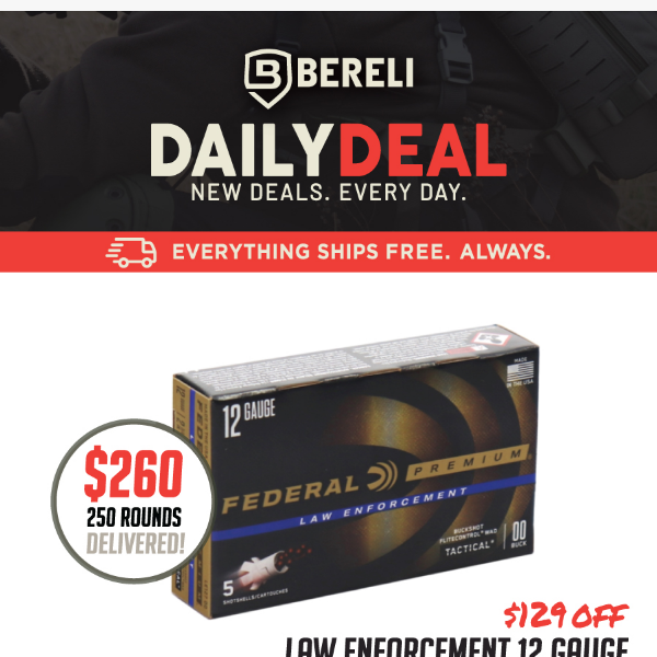 Daily Deal 🔔Sound the Alarm! FEDERAL LE 12Gauge Ammo Price Drop🙌