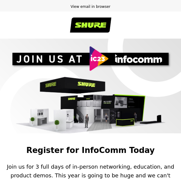 Join us at InfoComm!