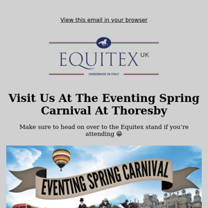 Visit Us At The Eventing Spring Carnival 🛍️🌷