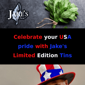 Jake's Celebrates the USA with FREE Limited Edition tins