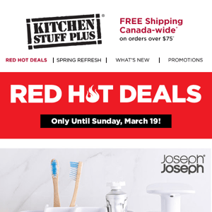 Save up to 57% off this week's Red Hot Deals 🔥