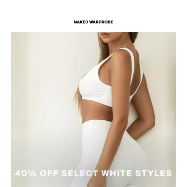 WHITEOUT: 40% Off White Styles 🤍