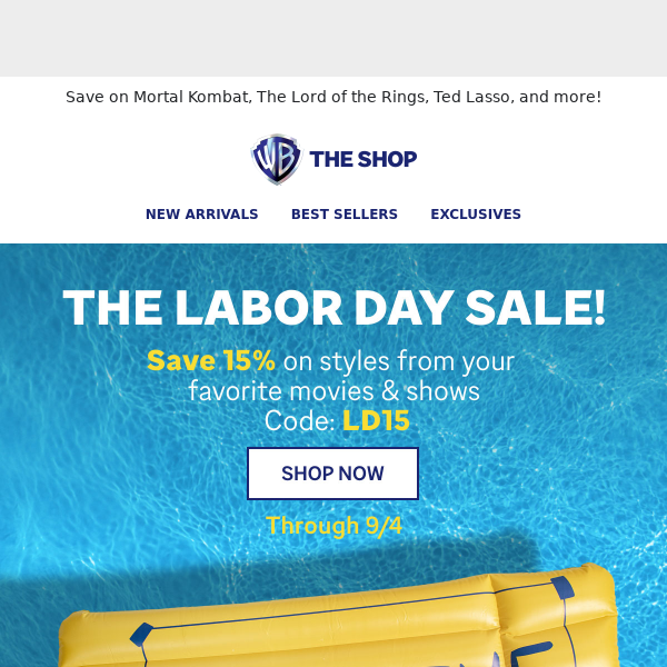 Last Chance For 15% Off - Happy Labor Day!