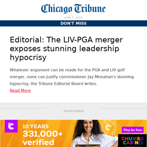 Editorial: The LIV-PGA merger exposes stunning leadership hypocrisy