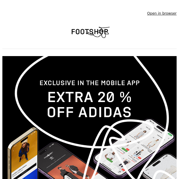 EXTRA 20% OFF on adidas - Footshop.eu